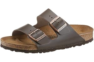BIRKENSTOCK Damen Arizona Leder Weit Pantoletten
