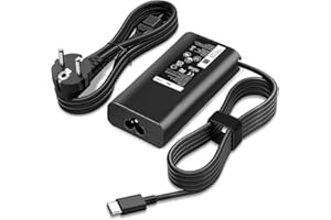 GBMGLRY 65W 45W USB C Chargeur Compatible avec Dell Latitude 5420 5520 5320 5430 5290 7410 7420 Chromebook 3100 5400 XPS 13 9320 9370 9510 Adaptateur AC Type C