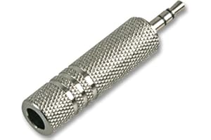 PROSIGNAL Pro Signal PSG03192 Adaptor, 6.35mm Stereo Socket to 3.5mm Plug