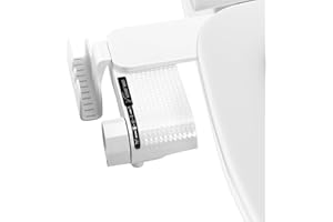 NASTOPEE Bidet Aufsatz für Toilette, WC Nicht Elektrisch Bidet Toilettenaufsatz mit Einziehbare selbstreinigende Doppeldüsen Einstellbarer Wasserdruck Frischwasserdruck WC-Aufsatz Po-Dusche