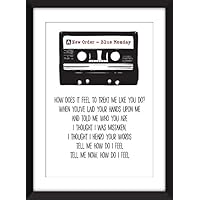 New Order Blue Monday Lyrics Unframed Print / Ungerahmter Druck