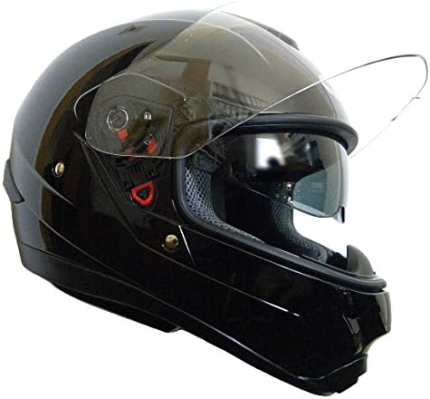 Full Face Motorcycle Helmet with Sun Shield Motorcycle Helmet Scooter Helmet Rallox 342 Black S, M, L, XL, XXL