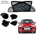 Auto Pearl - Premium Quality Full Foldable Magnetic Zipper Sun Shades Car Curtain For - Hyundai I20 Elite - Set of 4 Pcs RS.1099.00