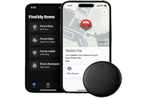 AOBUJDUB GPS Tracker Per Auto, (Android/Apple) Gps Senza SIM, GPS Auto Localizzatore Compatibile Con Apple Find My App Per Bambini(Apple)