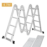 Finether 4.7M Leiter Mehrzweckleiter Klappleiter...