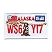 Produktbild Alaska AK Juneau Autokennzeichen USA Bundesstaaten Patch Aufnäher Aufbügler 0616