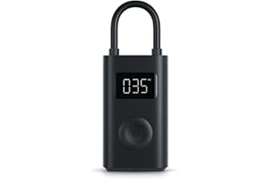 ‎XIAOMI Xiaomi Mijia Bomba de Aire Portátil 1S, LED-Leuchten 2000 mAh 150 PSI, tragbarer Mini-Luftkompressor mit LED-Drucksensor für Auto, Fahrrad, Motorrad, Ball, Fahrrad, Ballon, Schwarz