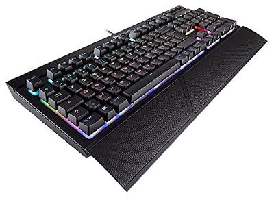 Corsair K68 RGB Clavier Mécanique Gaming (Cherry MX Red, Rétro-Éclairage RGB Multicolore, Étanche et Résistant à la Poussière, AZERTY) Noir