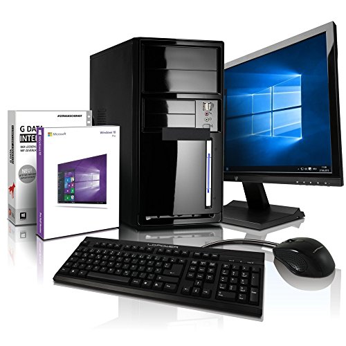Preisvergleich Produktbild Komplett Flüster-PC Paket AMD Quad-Core Office / Multimedia shinobee Computer mit 3 Jahren Garantie! inkl. Windows10 Professional - AMD Quad Core 1x1.50 GHz, 4GB RAM, 320GB HDD, AMD Radeon HD 8330, USB 3.0, HDMI, VGA, Office, 22-Zoll LED TFT Monitor, Tastatur+Maus #5010