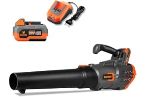 Fuxtec Soffiatore a Batteria 20V FX-E1LB20, Set con 2X batterie 2 Ah e Caricatore 2,4 A, Velocita’ Aria 38m/s, Leggero e Silenzioso- soffiafoglie per la Cura del Vostro Giardino