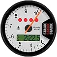 STACK ST700M-08W White 0-8k RPM Dash Tachometer with Speed Sensor Lap Timing Beacon and Receiver