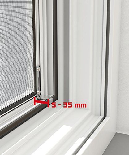 Windhager Insektenschutz Expert Spannrahmen Fliegengitter Alurahmen für Fenster, 140 x 150 cm, weiß - 6