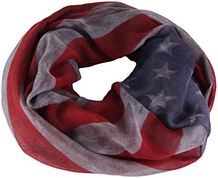 Loop Scarf Snood scarf XXL USA Stars and Stripes Vintage Autumn Winter