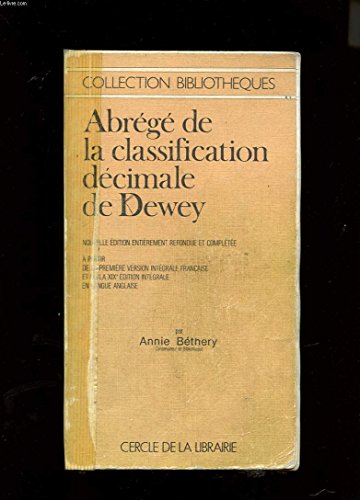 Abrégé de la classification décimale de Dewey gratuit Abrégé de la classification décimale de Dewey gratuit