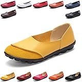  Hishoes Damen Casual Mokassin Leder Loafers Fahren Flache Schuhe 39 EU=Etikettengröße 39