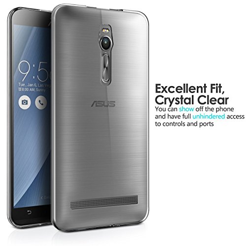 ZenFone 2 5.5″ (ZE550ML/ZE551ML) Hülle Case, Ultra-Clear Case Silikon Soft TPU Crystal Clear Premium Durchsichtig Handyhülle Schutzhülle Case Backcover Bumper Slimcase für ASUS ZenFone 2 5.5″ - 7
