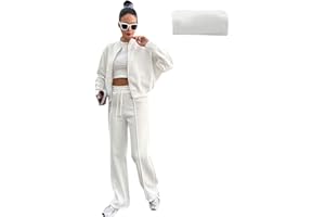 amropi Tuta da Donna Giacca con Cerniera e Pantaloni Jogging Tute 2 Pezzi Sportivo Completo