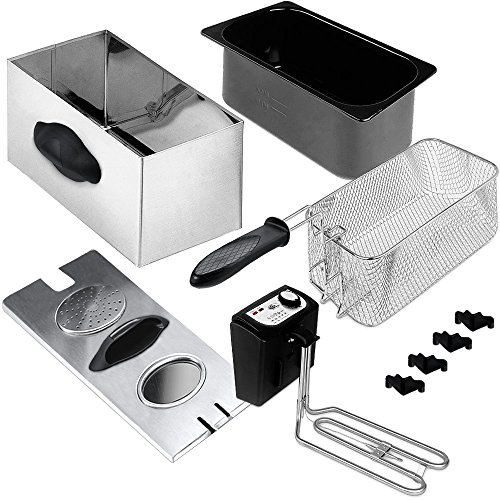 Friteuse Fritöse Fritteuse Frittöse Kaltzonen 2x3l 2x2000W – Edelstahl - 3