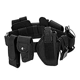 cinturon tactico militar negro 【Múltiples casos de utilización】El diseño modular versátil de este producto decide que se puede utilizar en muchos casos, como caza, policía, seguridad y aplicación de la ley táctica y etc.