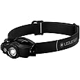 Ledlenser MH4 Outdoor Headlamp LED, black, rechargeable battery, 400 lumens, focusable, runtime up to 35h, red light, 1x AA useable with batteries, pocket clip, hunting, fishing