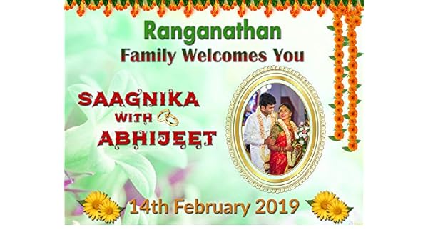 Arohi Art World Personalized Wedding Marriage Reception Welcome