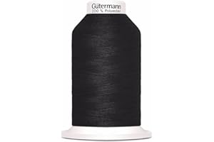 Gütermann G715263-000 - Hilo de coser (poliéster, 000 negro, 1000 m, metro)