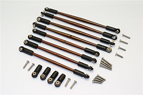 TRAXXAS-E REVO 56087-1 SPRING STEEL ANTI-CLOCKWISE THREAD STEERING TIE ROD - 8PCS SET (FOR 1/10 E-REVO, SUMMIT, REVO, E-REVO 3.3, 1/10 ELECTRIC AND NITRO CAR)