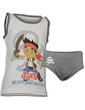 Jake und die Nimmerlandpiraten Kinder Unterwäsche Set mit Hemd u. Slip 3 Größen