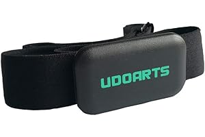 Udoarts Monitor de ritmo cardíaco con correa de pecho para iPhone, teléfono Android, Wahoo, Polar, Suunto Garmin, hombre y mujer, Bluetooth4.0 y ANT+