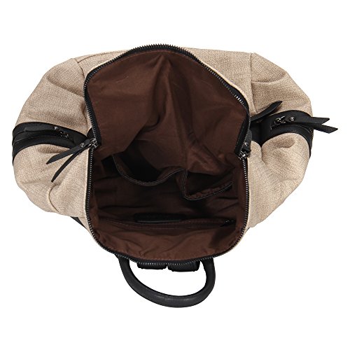 Veevan Damen Freizeit Daypacks Leder Rucksack - 6