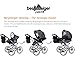 Bergsteiger Venedig Retro Combination Pram 3-in-1 System; car seat; (10-piece mega set; 8 colours)