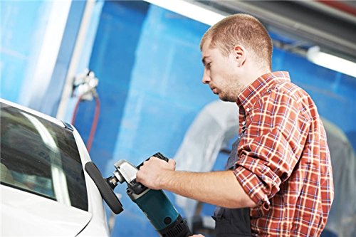 2 tlg 125mm Polierfell Lammfell Klett Polierschwamm für Poliermaschine - 7