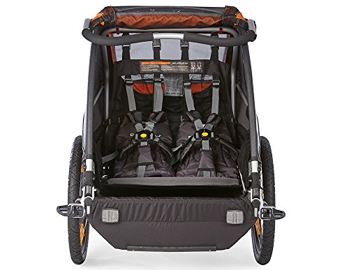 Burley Fahrrad Kinder Anhänger Wagen D`Lite Wasserabweisend Federung Kompakt 48 Liter, D`LITE Blau