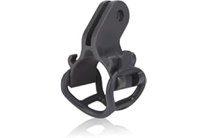 Yctze Soporte Estable para Linterna de Bicicleta, Accesorios de Abrazadera de Clip de Soporte de Montaje de Antorcha, Compatible con, Luz Delantera Ravemen y Soporte GoPro,
