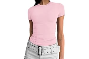 Cuptacc Koszulka damska z okrągłym dekoltem Eng Skims Basic Y2k Top