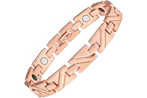 MY PET ELEPHANT Damen-Armband mit Magnettherapie, Roségold, für Sport, Energiearmband