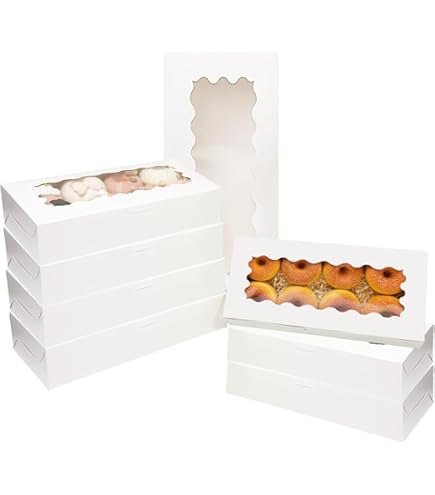 LATERN 50 stuks Taartplakdozen met Doorzichtige Deksels, 12 cm Oliebestendig Papier Charcuterie Dessert Voedselcontainers Cupcake Afhaaldozen voor