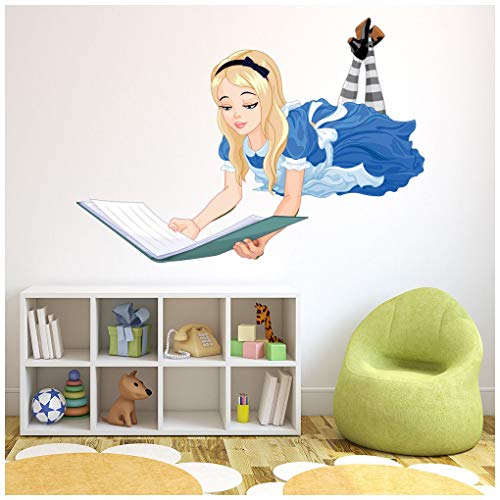 azutura Alice nel Paese delle Meraviglie Adesivo Murale Fiaba Adesivo da Parete Camera da Letto delle Ragazze Home Decor Disponibile in 8 Misure X-Grande Digitale