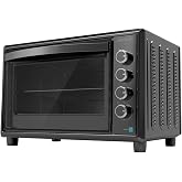 Cecotec Horno Convecci&oacute;n de Sobremesa de 60 Litros Bake&amp;Toast 6090 Black Gyro. 2200 W, Luz Interior, 12 Funciones, Temperatur