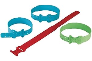 INSPROVET 10 Collares de plástico Cierre para Ovejas. 61 x 3,5 cm (Azul)