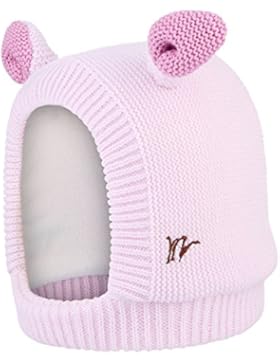 EOZY Baby Kinder Mütze Winter Schlupfmütze Stricken Beanie Hut gefüttert