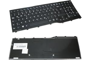 ‎TRADE-SHOP Trade-Shop Laptop-Tastatur mit Rahmen Ersatz kompatibel mit Fujitsu-Siemens Lifebook A514 A532 A544 NH532G52 A555G A562 AH532 (Deutsches Tastaturlayout/Notebook Keyboard Ersatz Deutsch QWERTZ)