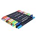 Produktbild 24 Farben Aquarell Stift Set Graffiti Stifte Marker Pens Dual Spitze Wasserfarben Pinselstift für Kinden, Malerei, Malbücher, Manga, Comic, Kalligrafie (24er-Set)