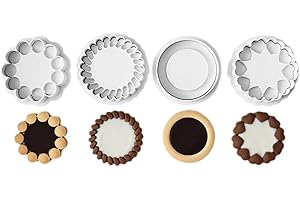 ZXCVWWE U9M7 Emporte-pièce pour confiture, sandwich, fleurs d'amour 3D, moule à gâteau, kit pressable, moule à biscuit, moule à pâtisserie, fondant