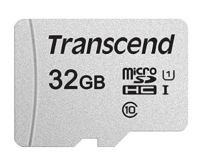 Transcend Carte Mémoire microSDHC 300S 32 Go - UHS-I Classe 3 - 3D NAND - sans adaptateur - TS32GUSD300S