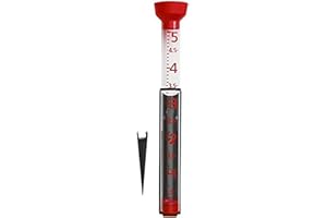 Taylor Precision Products 5288566 ClearVu Rain Gauge, Red