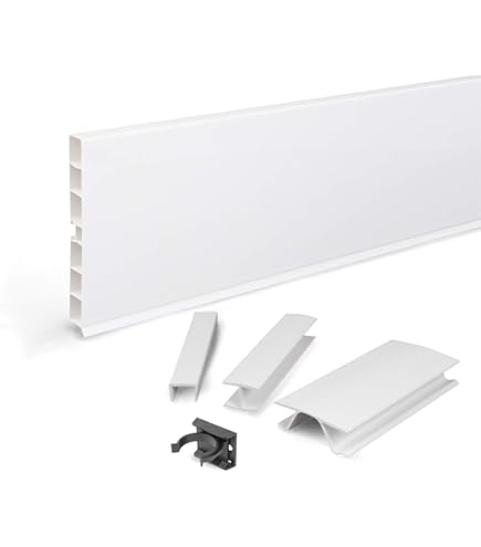 DQ-PP Plint 6m | plintpaneel | 150mm | zwart hoogglans | kunststof
