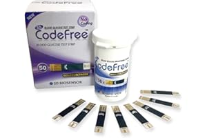 GBBO SD BIOSENSOR CodeFree - Tiras de repuesto para pruebas de glucosa en sangre (50 unidades)