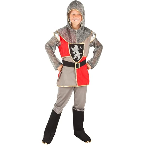 DEGUISE TOI Mittelalter-Ritterkostüm Für Jungen – Mit Tunika, Haube & Gürtel