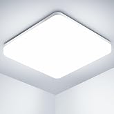 OUILA LED Ceiling Light, 20W 2000LM 6500K, IP44 Cool White Square Ultra Slim LED Ceiling Light for Living Room, Bathroom, Bal